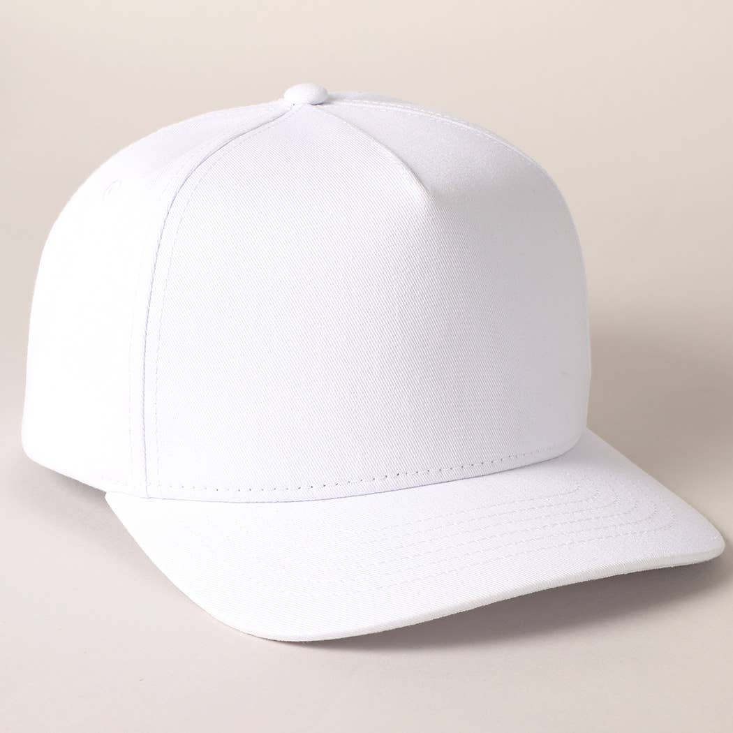 Fashion City - Wholesale Baseball Cap - Unisex - Solid Colored Cotton 5 Panel Baseball Cap42