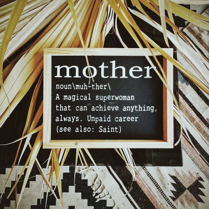Mother: a Magical Superwoman- Wood Sign for wholesale by Emroseave