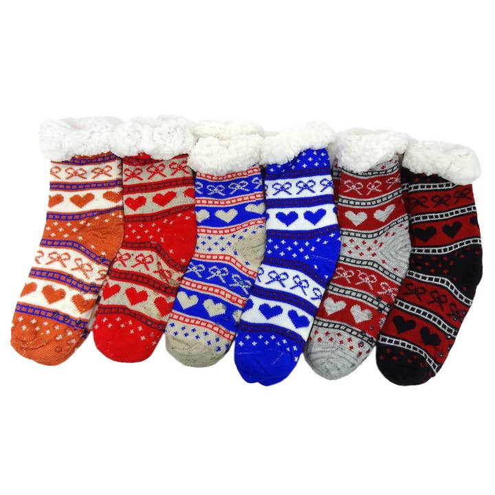 Diacly - Wholesale Socks – Women's - Dozen Pack Keep Warm Cozy Thick Indoor Socks Set
