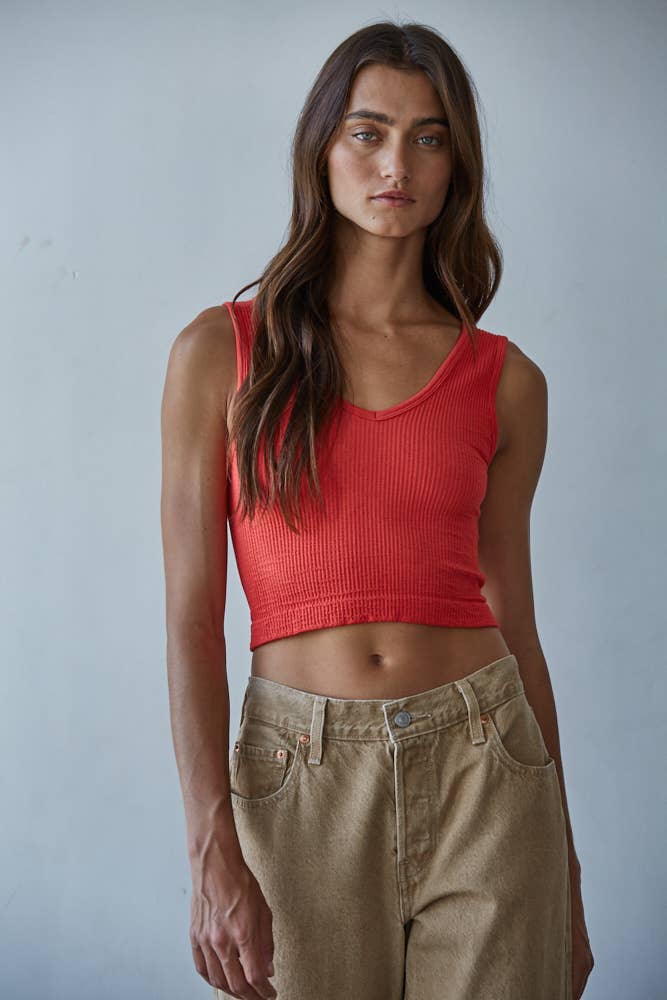 By Together - Wholesale Tank Top - Women's - S1050N | Seamless Sleeveless UV Neck Reversible Tank Top24