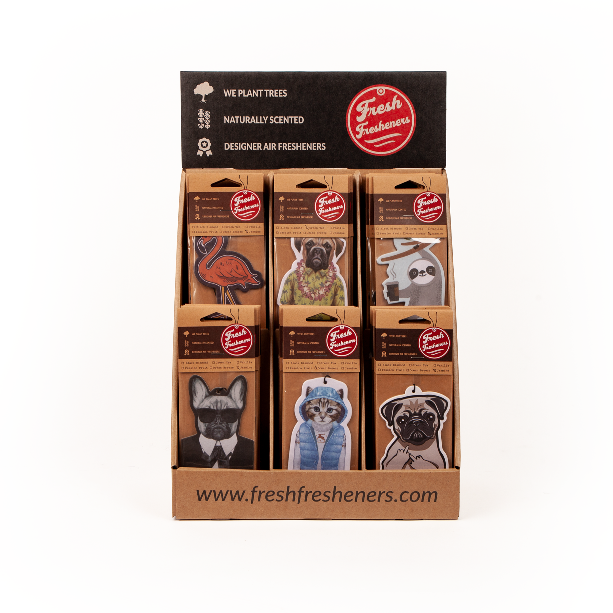 Fresh Fresheners - Vente Présentoir – maison et déco - Présentoir de comptoir vide gratuit avec l'achat de 72 unités.4