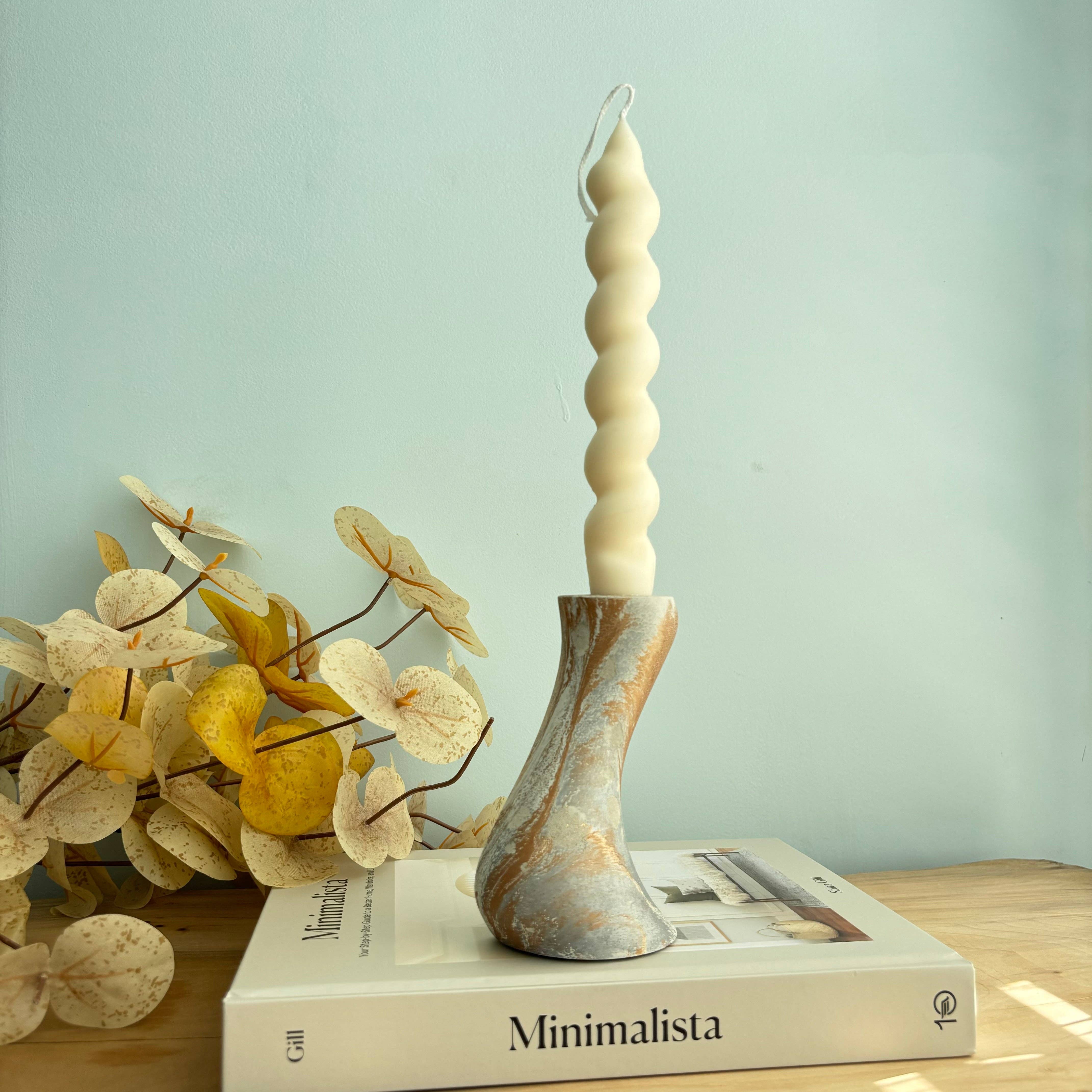 Fancy Concrete - Wholesale Candle Holder - Leto - Taper Candle Holder1