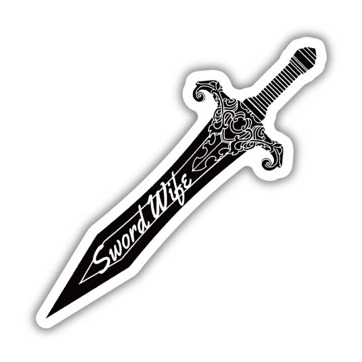 GetBullish – Engroshandel Klistermærke – Sword Wife klistermærke | Vinyludstanset mærkat0