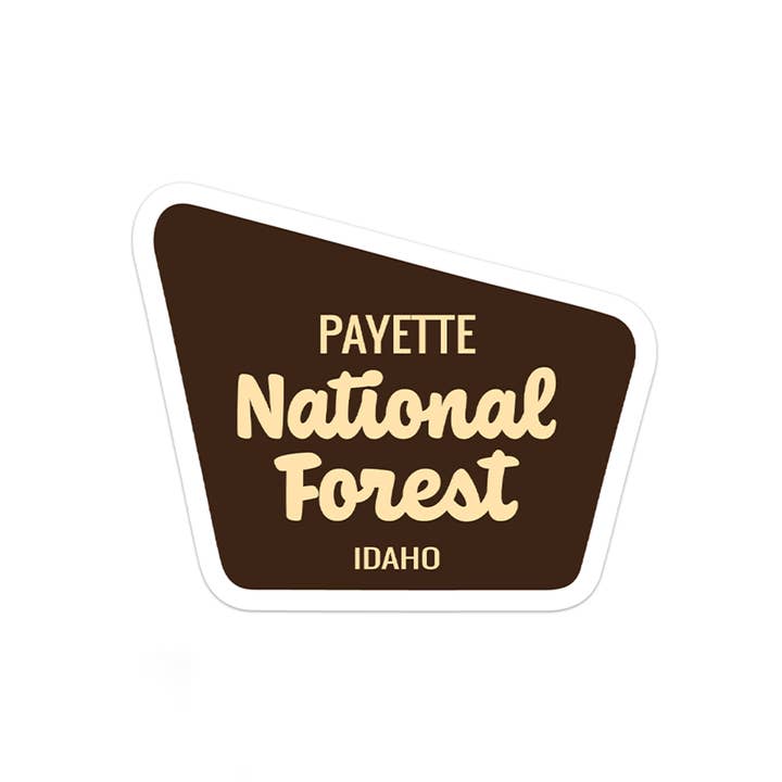 Payette National Forest Sticker for wholesale by Albion Mercantile Co.