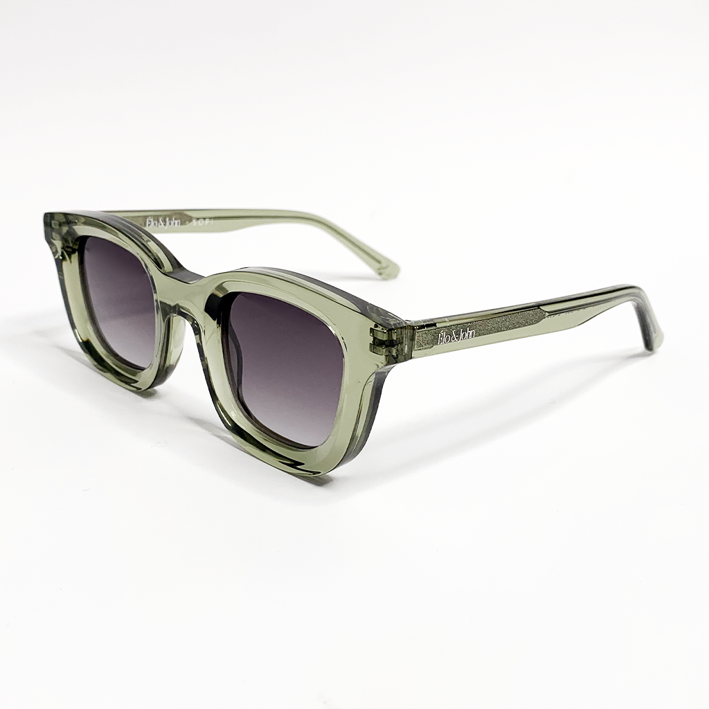 Élo & John – wholesale Solglasögon - Dam – SOPI - gröna kristallglasögon1