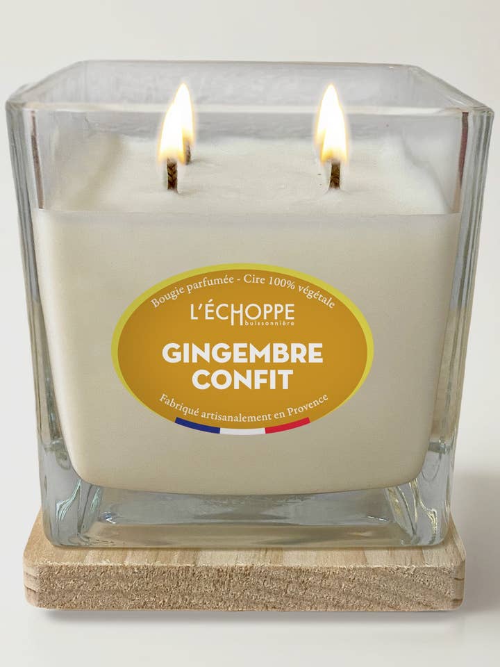 Candied Ginger - Scented Candle 400g for wholesale by L'Échoppe Buissonnière