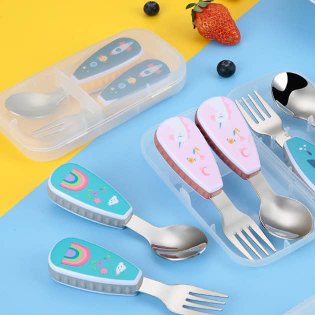 Mum Made Yum - Wholesale Flatware set – Kids & Baby - Spoon & Fork Kids Cutlery Set - Unicorn7