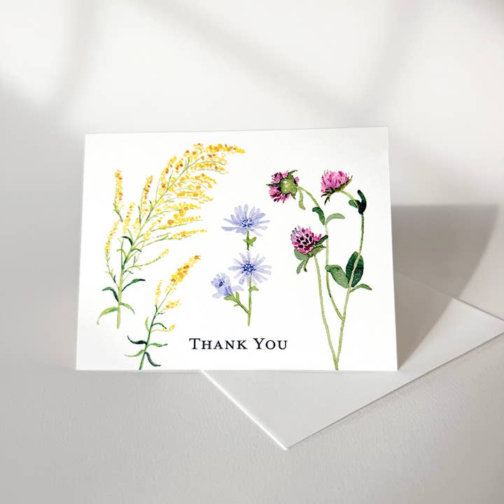 Wildflower Greeting Card for wholesale by Kathryn Voss Design
