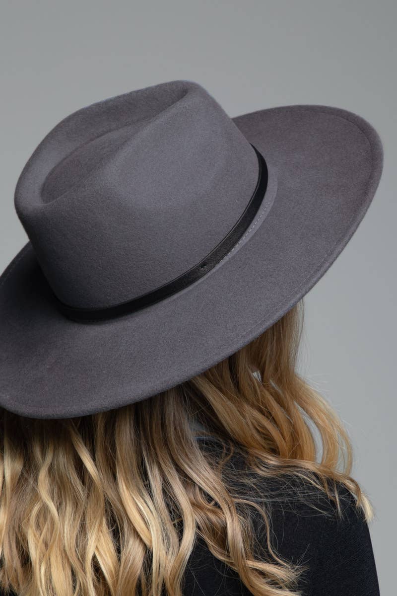 Urbanista - Wholesale Fedora - Women's - 100% Wool Leather Trim Panama Hat11