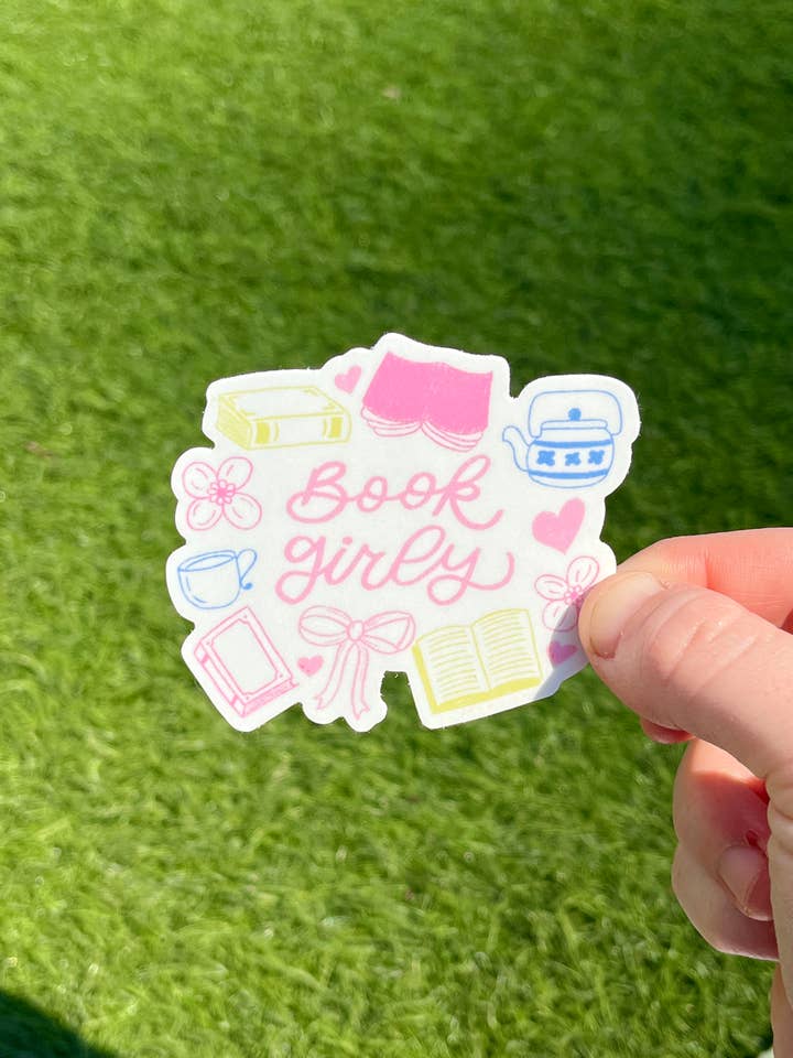 Book Girly Sticker for wholesale by Hanstan Studio