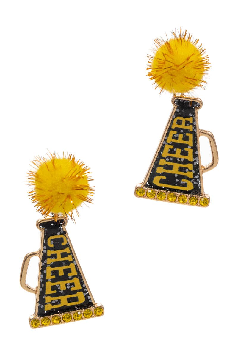 Designature New York – Großhandel Ohrstecker – Spieltag Jubel Megafon Acryl Ohrstecker1