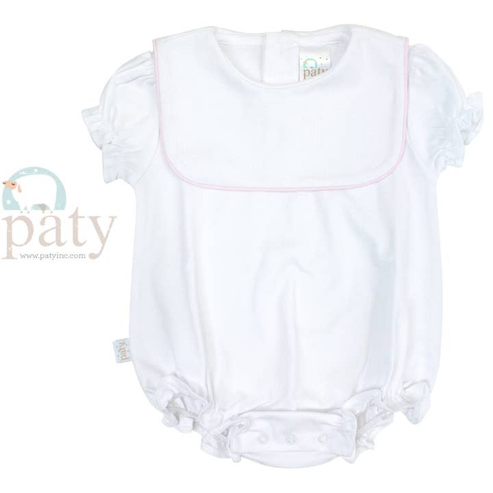 Paty - Wholesale Bodysuit (Non-Footed) - Baby - Paty Pima Bubble with Bib #1509GHM-P, 1509-WP