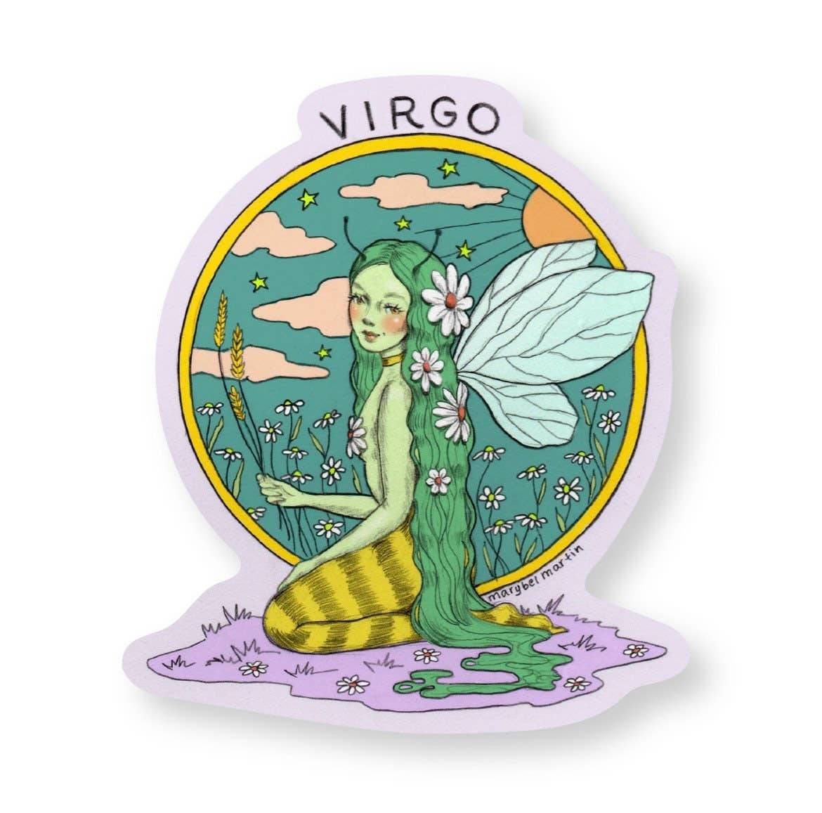 Marybel Martin – Engroshandel Klistermærke – Jomfruen - Vinyl Sticker Af Marybel Martin1