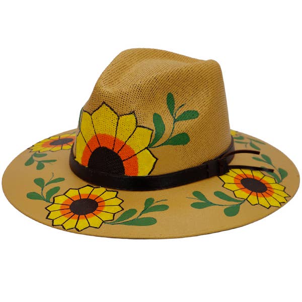 Cap Zone - Wholesale Fedora - Women's - Artisan Elite Hand Painted Rancher Fedora Panama Hat17