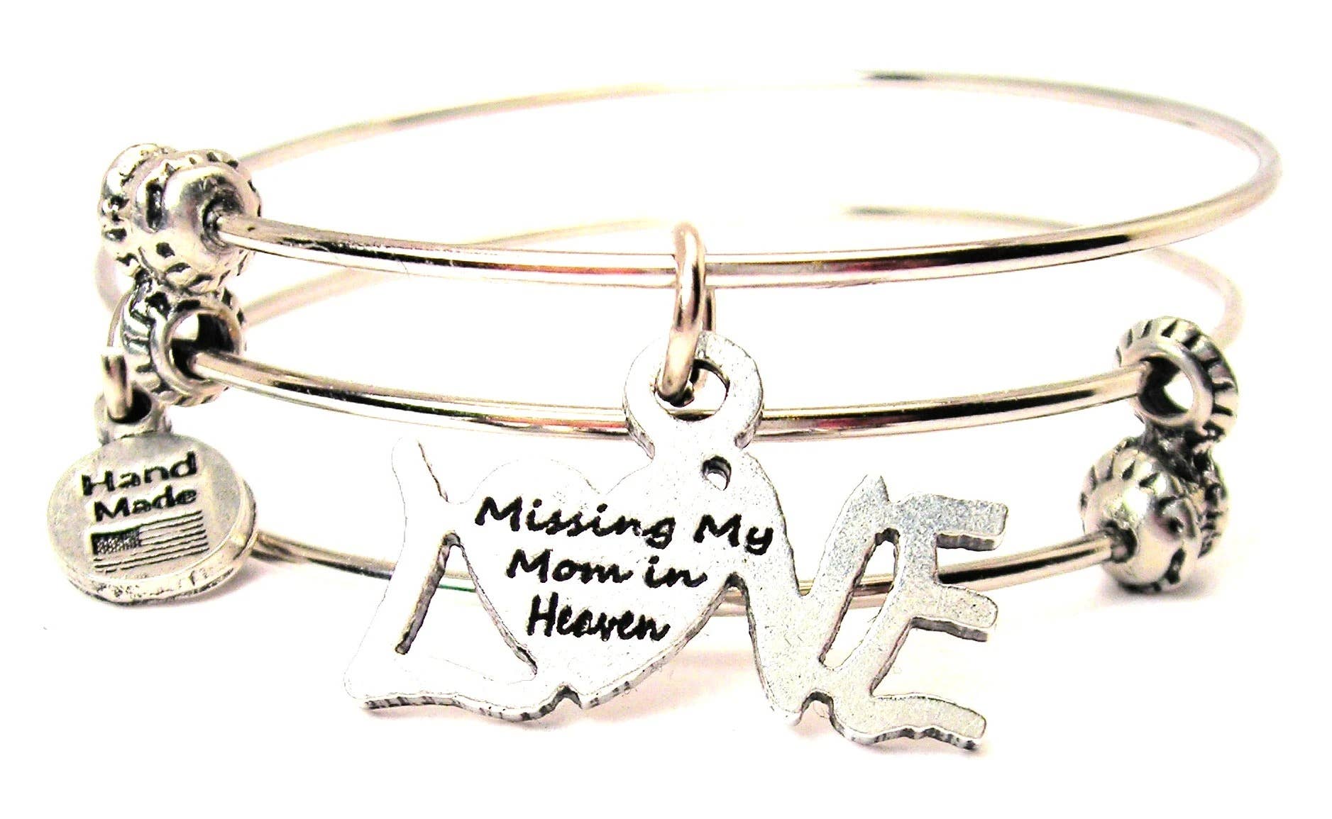 Chubby Chico Charms - Wholesale Charm/Dangle Bracelet - Missing My Mom In Heaven Triple Style Bracelet0