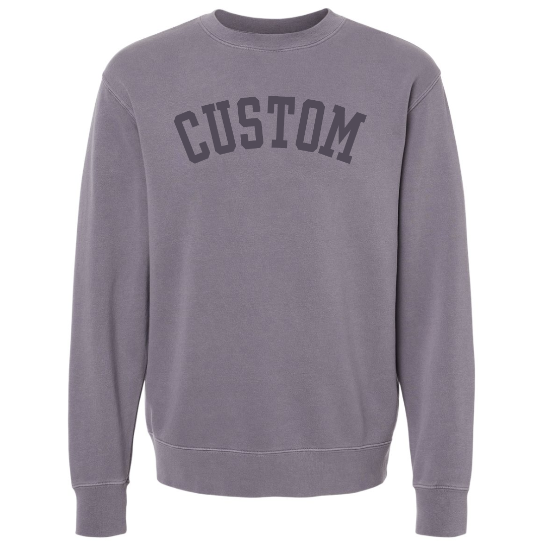 Jupmode - Wholesale Graphic Sweatshirt - Unisex - Custom Puff Print Tone on Tone Sweatshirt11