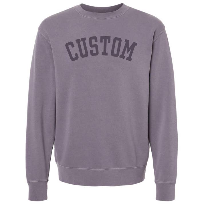 Jupmode - Wholesale Graphic Sweatshirt - Unisex - Custom Puff Print Tone on Tone Sweatshirt11