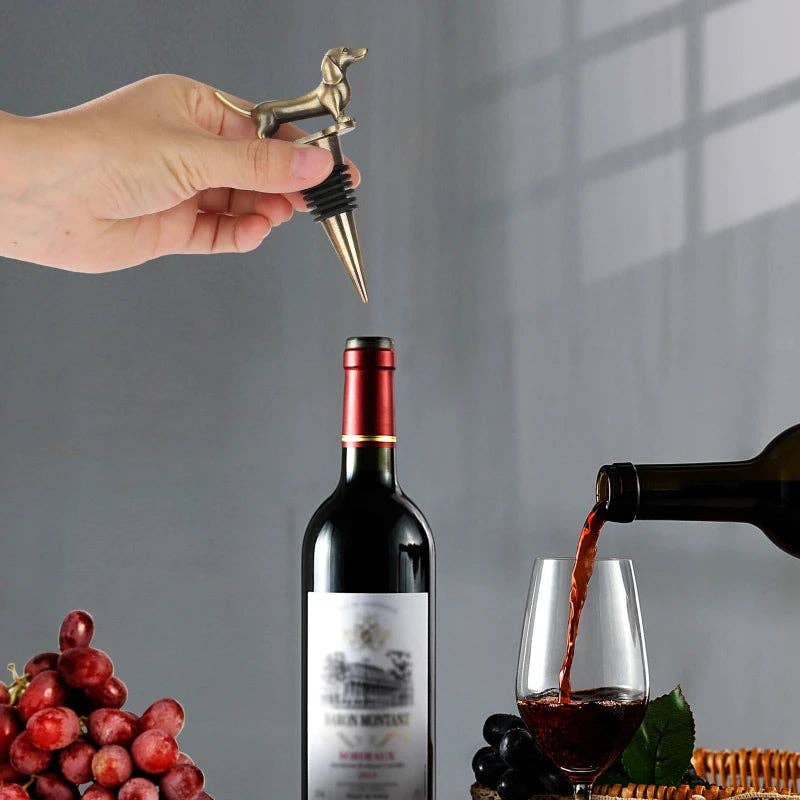 Kiyo Home - Vente Bouchon de vin - Bouchons de bouteille Teckel & Labrador | Bouchon de bouteille de vin11