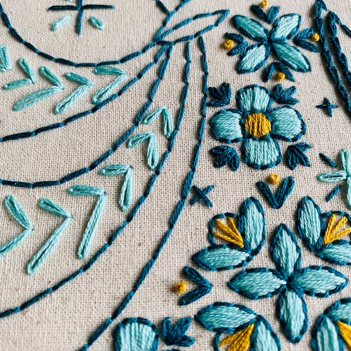 Hook, Line & Tinker Embroidery Kits - Wholesale Embroidery/Cross Stitch Supplies - Caribou Complete Embroidery Kit4