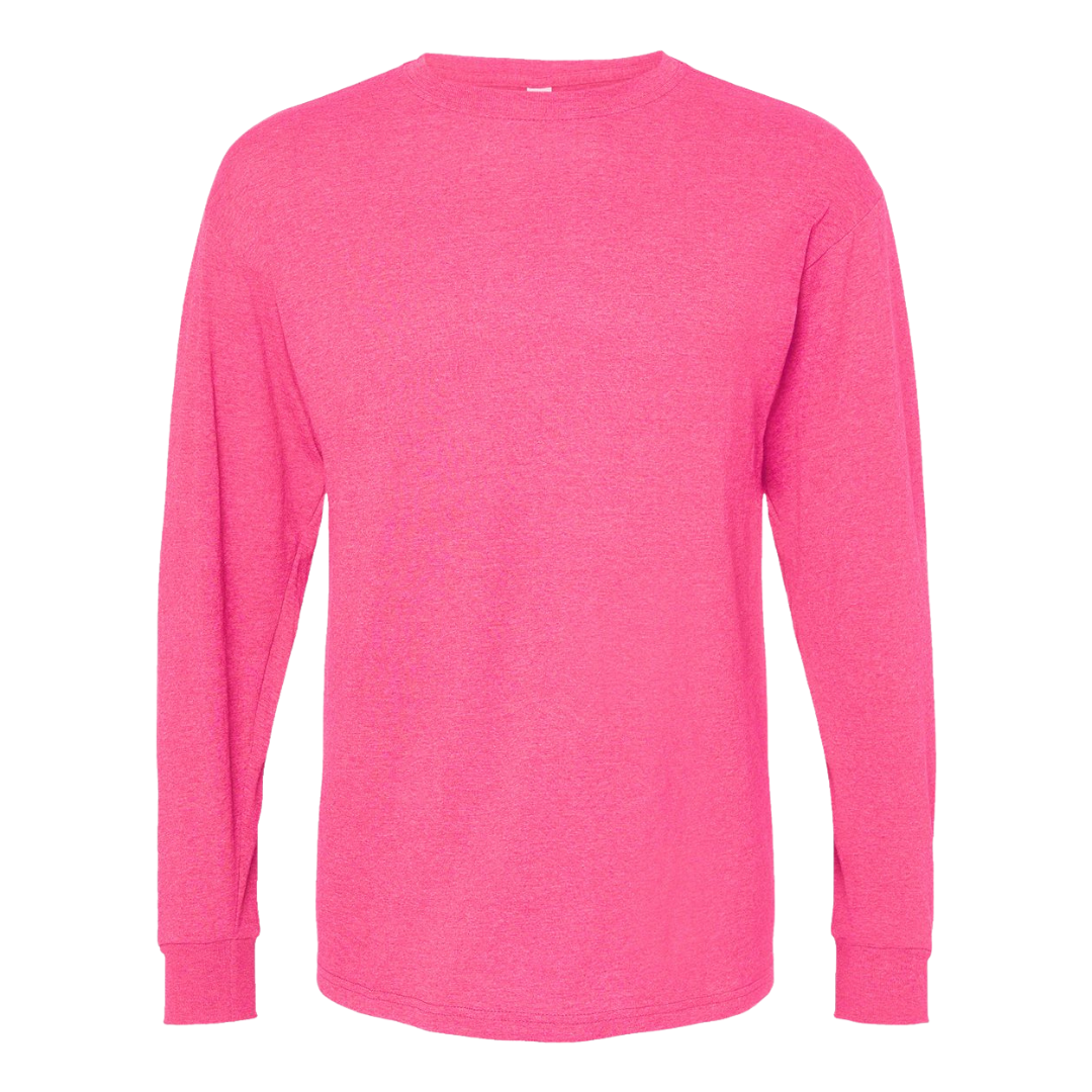MYES BULK APPAREL - Wholesale T-Shirt - Men's - Unisex Long Sleeve Soft Touch T-Shirt | Cotton Blend4