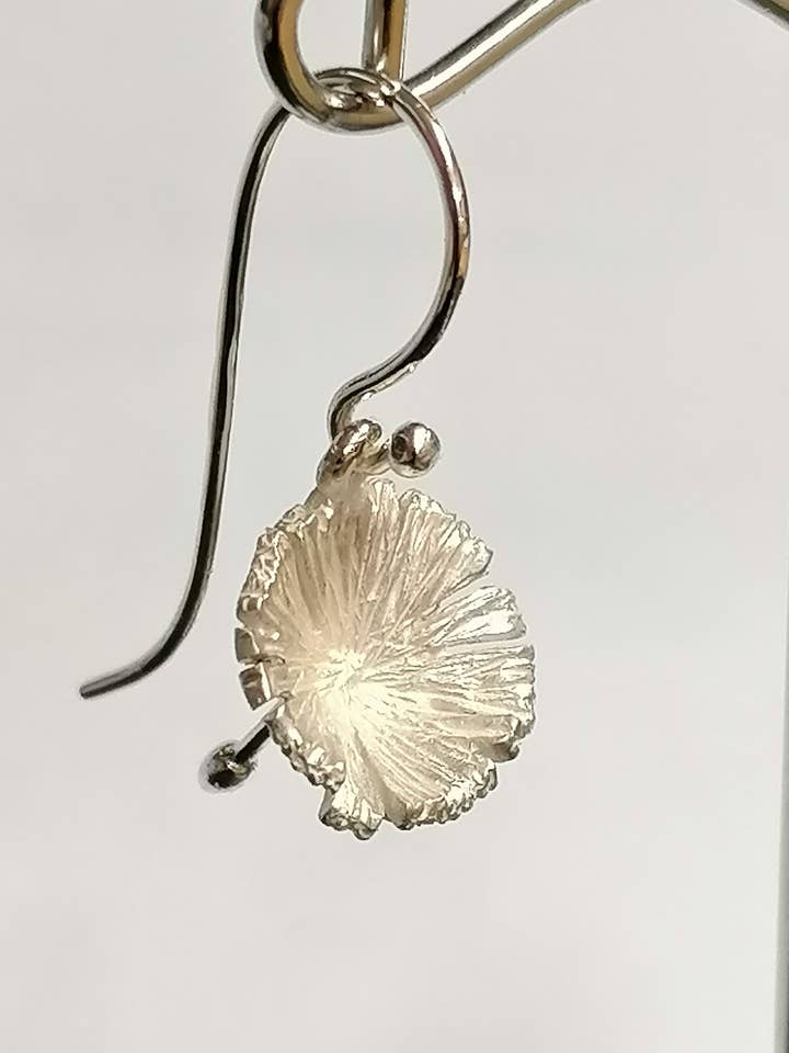 Dandelion Seed Eardrop Made From Silver for wholesale by Andrew O'Dell Jewellery