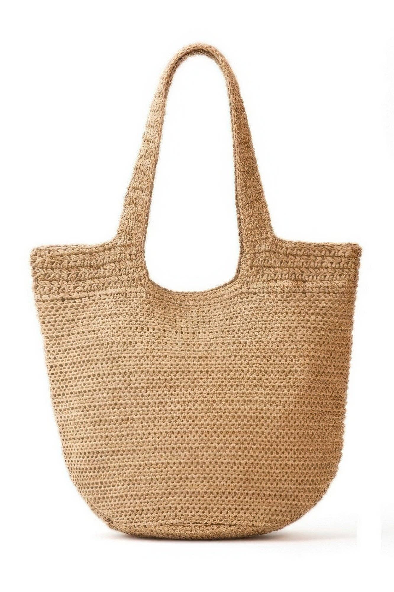 CC Wholesale Clothing - Wholesale Tote Bag - Women's - Round Bottom Handmade Strap Woven Straw Tote Bag19
