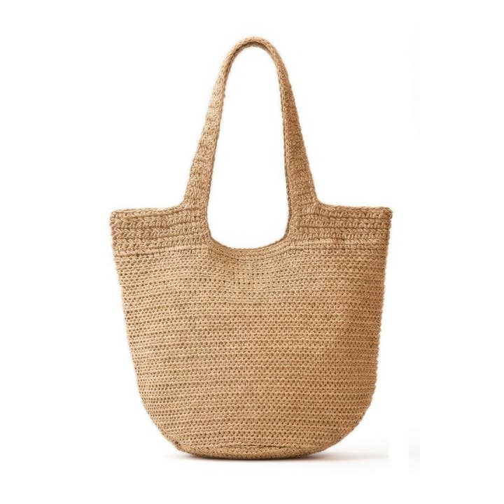 CC Wholesale Clothing - Wholesale Tote Bag - Women's - Round Bottom Handmade Strap Woven Straw Tote Bag19