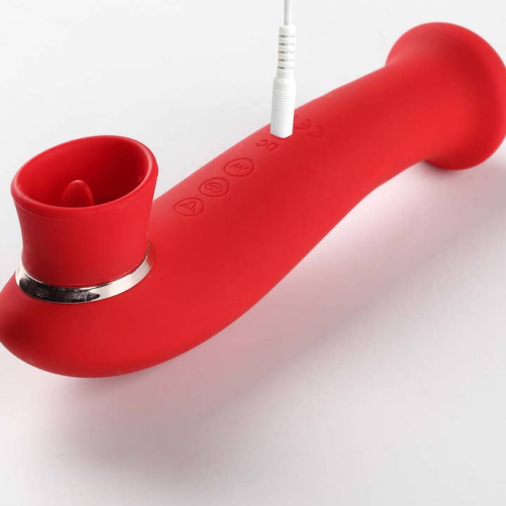 Maia Toys - Wholesale Sex Toy - Destiny 15-Function Suction + Vibration + 3 Motors Red