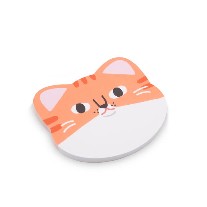 Orange Cat Memo Pad for wholesale by Megan Wang