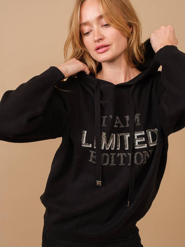 17878W - Camisola Capuz Edição Limitada I Am Limited por atacado de Blue B