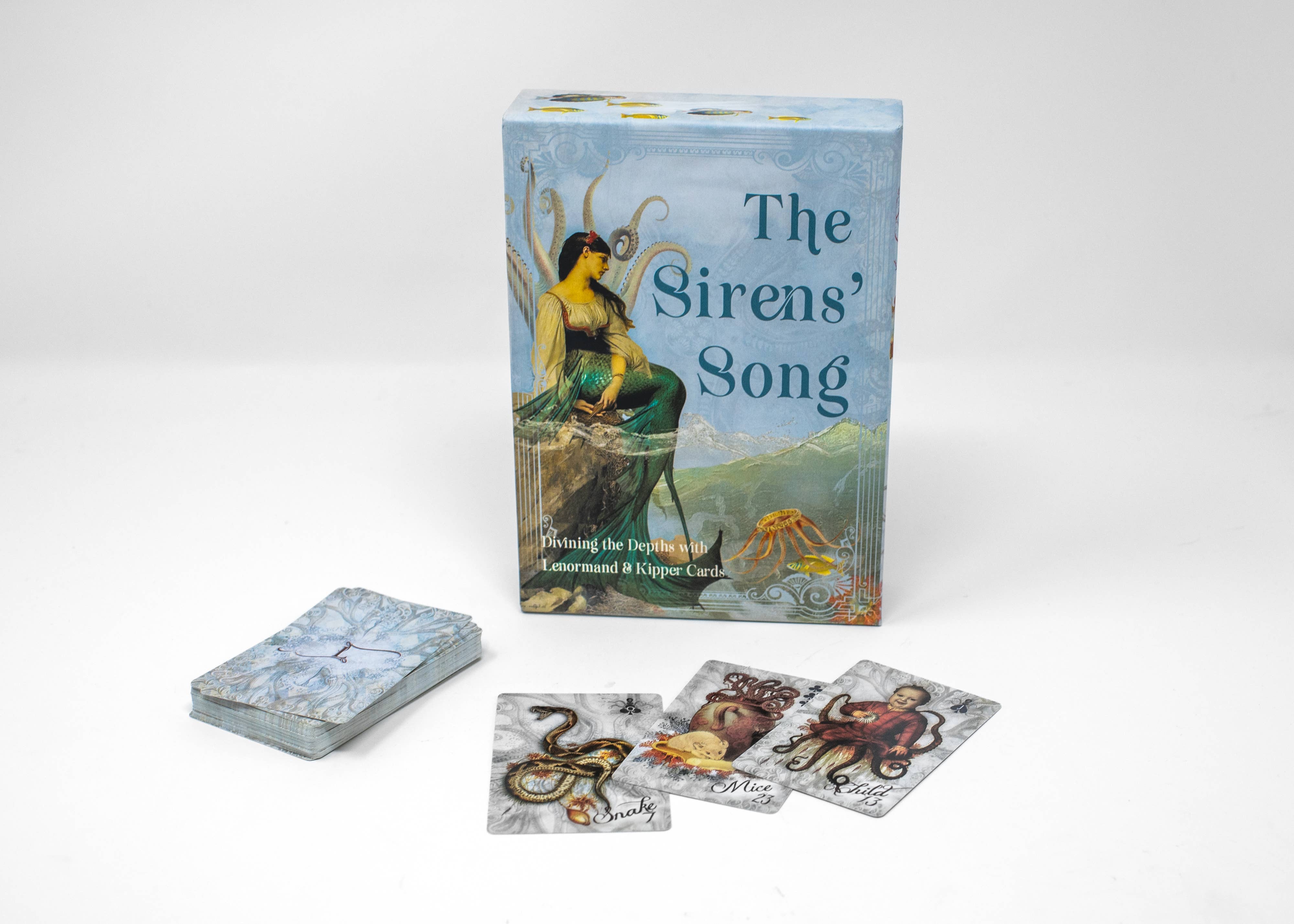 Red Wheel/Weiser LLC - Wholesale Tarot Cards - The Sirens’ Song: 40 Lenormand Cards, 38 Kipper Crds & 144Bk8