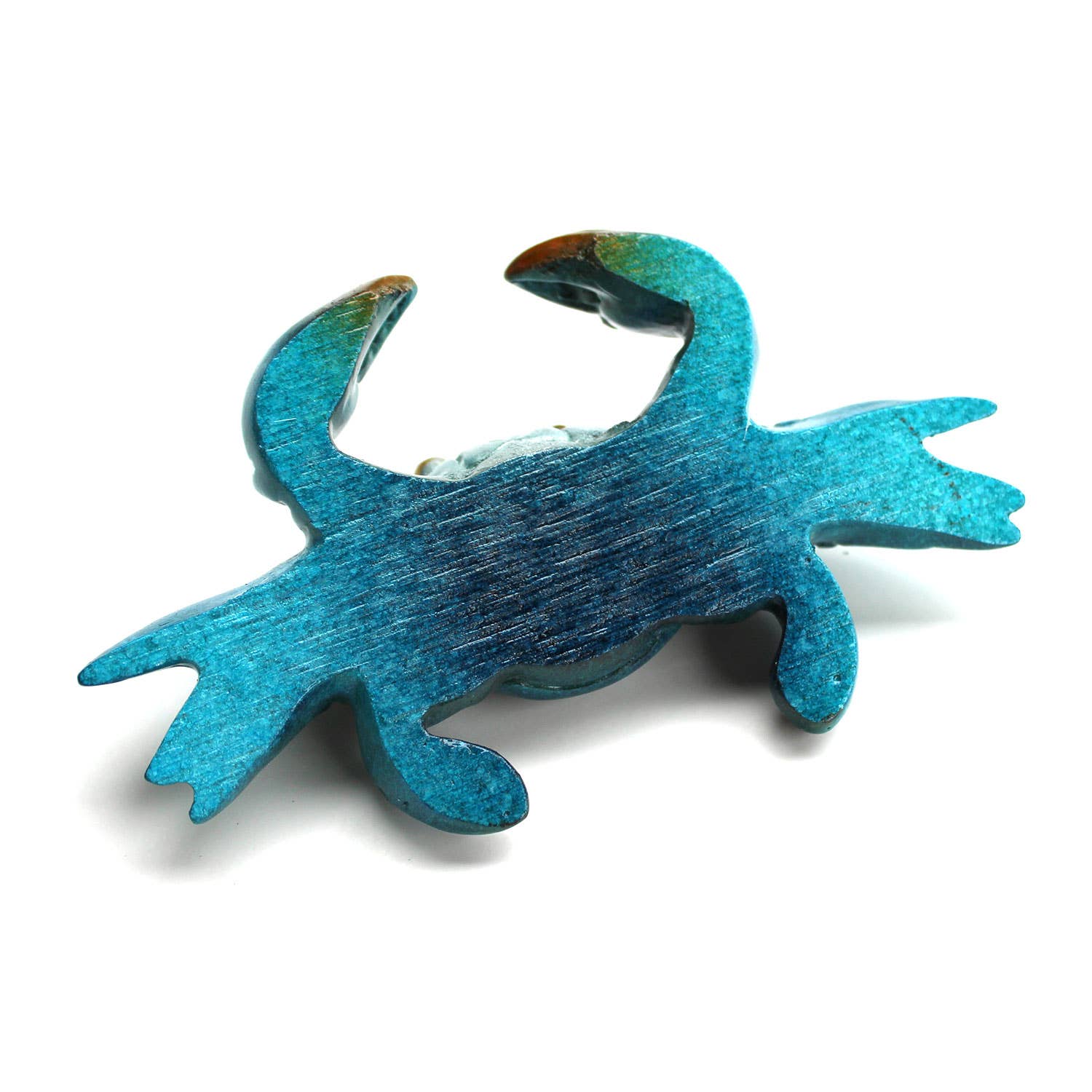 California Seashell Company - Wholesale Decorative Figurine - Mini Blue Crab 4" Resin Figurine2