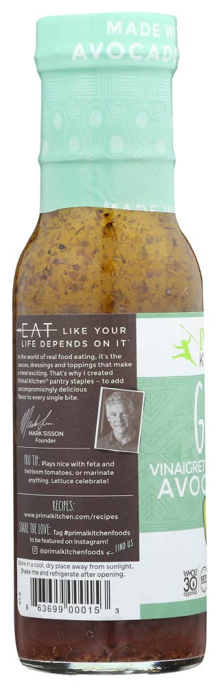 KeHE Distributors, LLC - Wholesale Salad Dressing - Primal Kitchen Dressing Greek Vinaigrette 8 oz1
