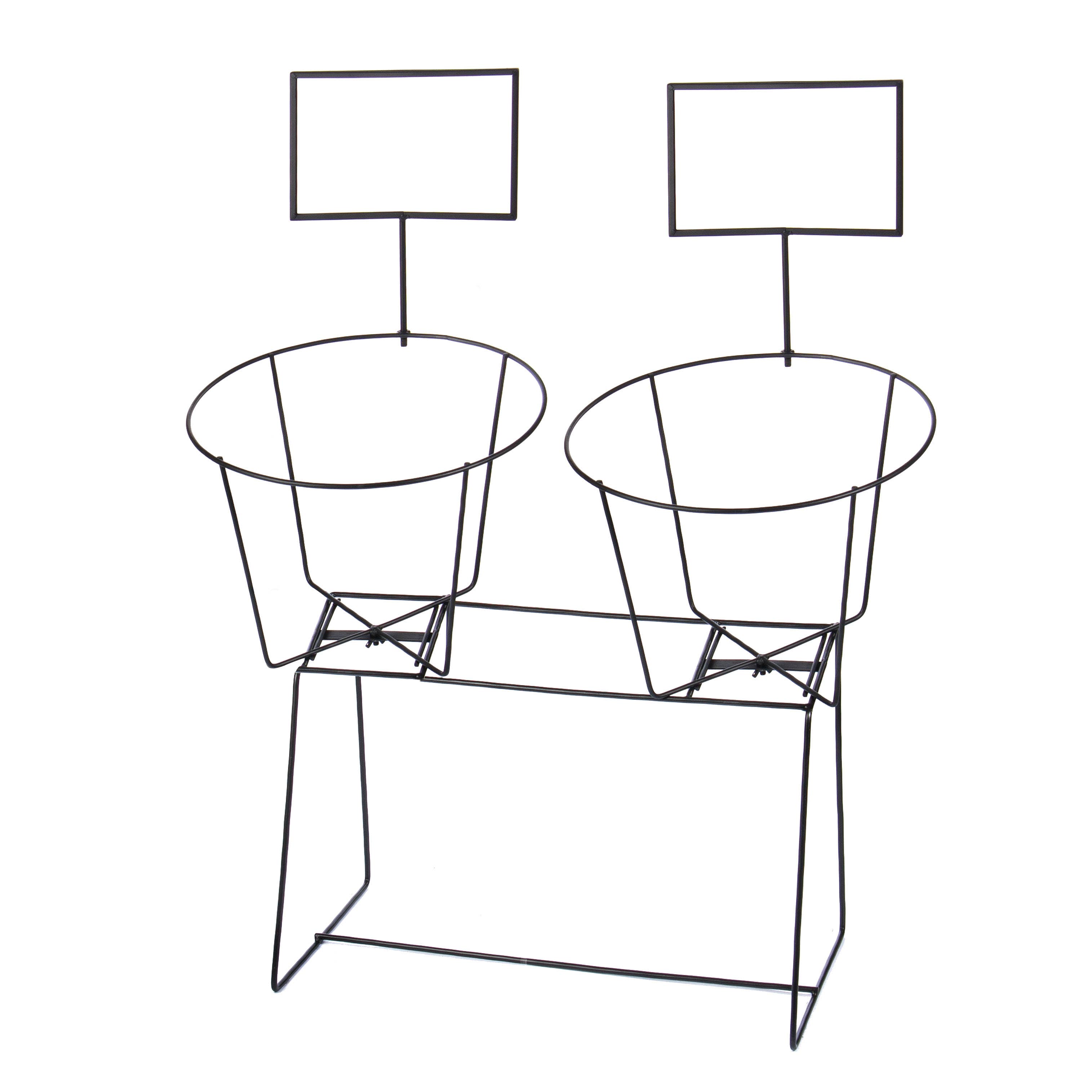 Willow Group - Wholesale Retailer Display Stand/Case - Black Iron Double Display Rack1