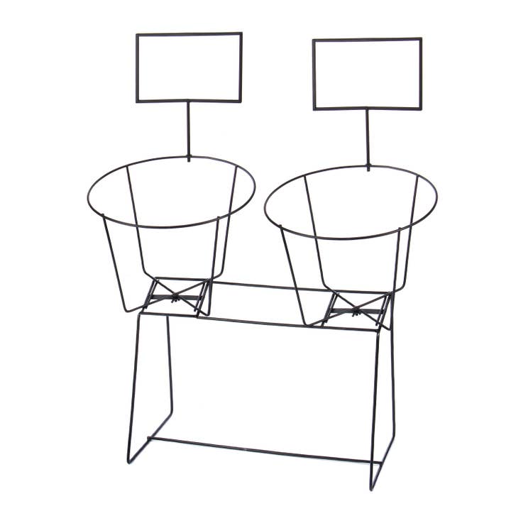 Willow Group - Wholesale Retailer Display Stand/Case - Black Iron Double Display Rack1
