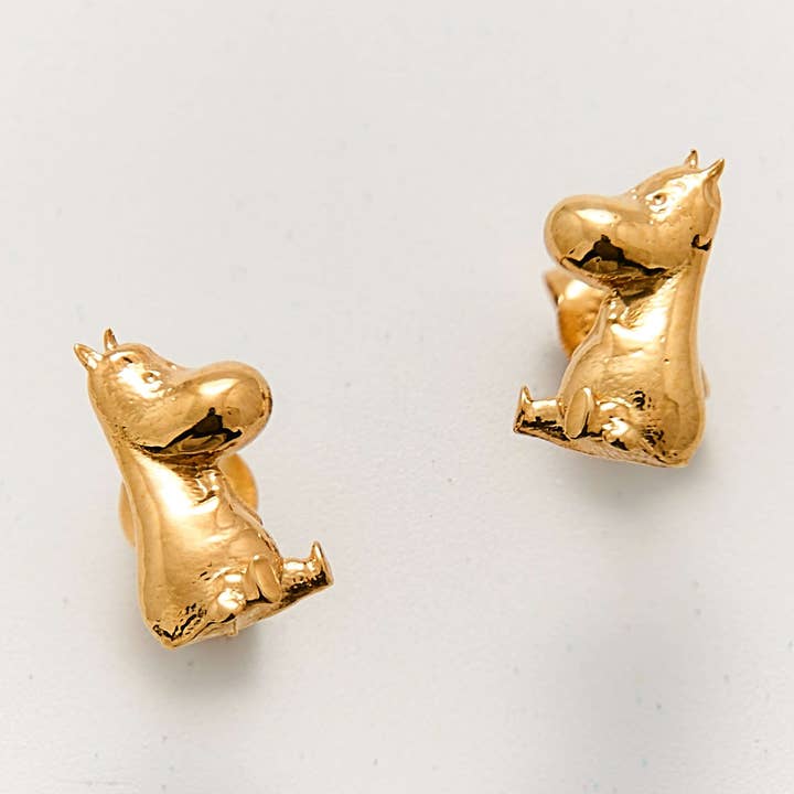 Moomin Stud Earrings (18ct Gold Vermeil) for wholesale by LICENSED TO CHARM