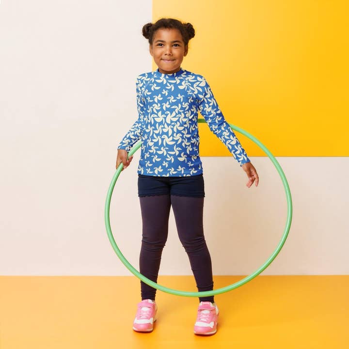 Birds Kids Rash Guard for wholesale by Palet Theory