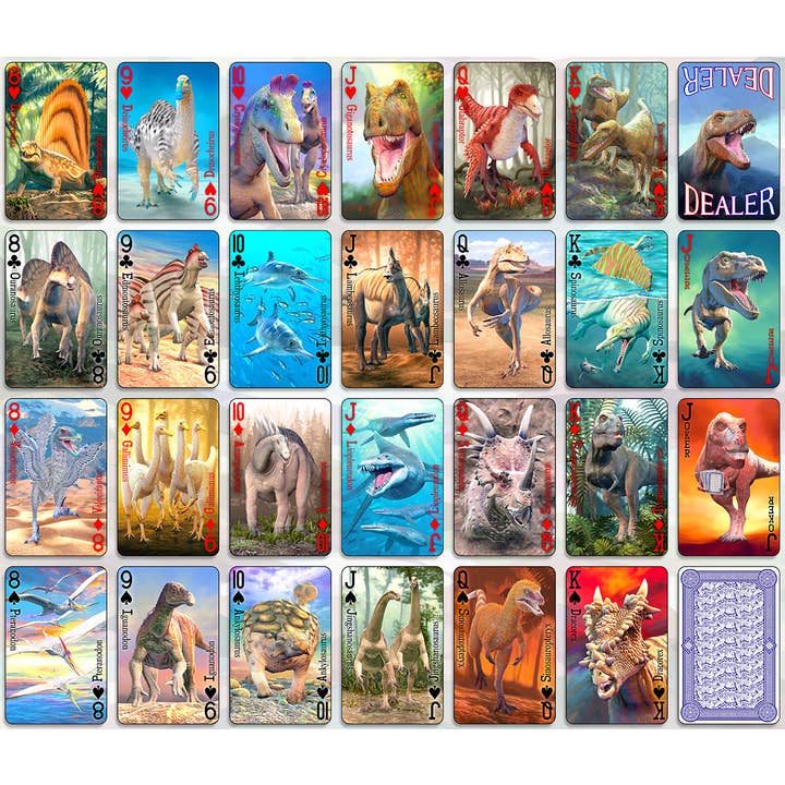 Artgame Ltd. - Wholesale Playing Cards - 3D Playing Cards - Dinosaurs (12)