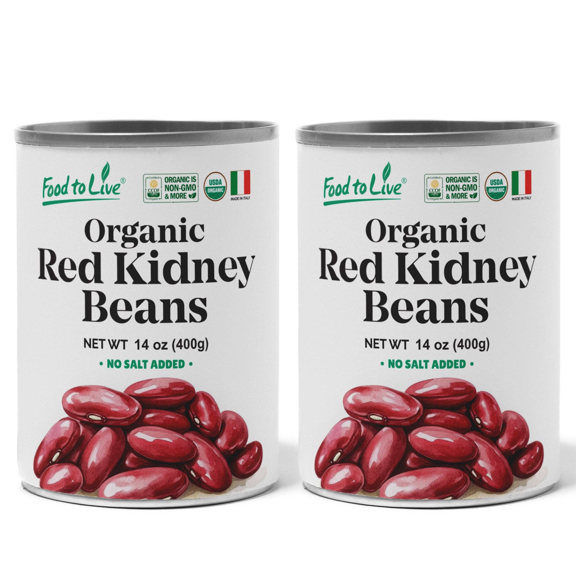 Food To Live - Wholesale Beans - Organic Canned Red Kidney Beans – Unsalted, Non-GMO, Vegan. Ready to Eat. Perfect for Salads, Soups, Pasta e Fagioli. Wholesale – by Food to live10