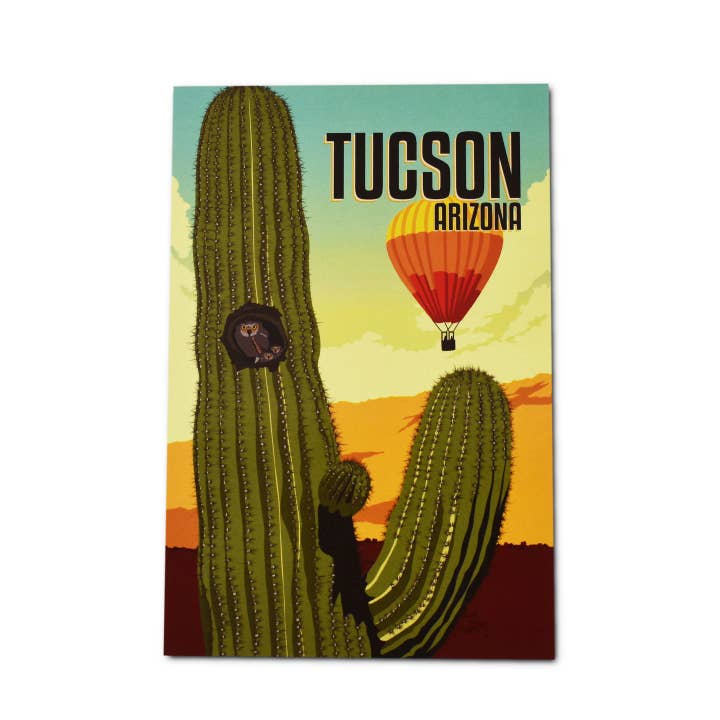 RetroTrek, DBA Sunny Days Gifts - Vente Cartes postales - Carte postale Hibou & Ballon