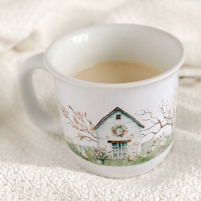 Spring Scene Camper Mug | 15oz. for wholesale by Rudie Jo