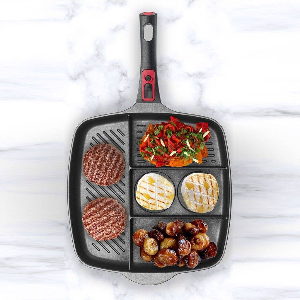 Pintinox - Wholesale Pan - Multipan 32x32 cm frying pan with detachable aluminum handle1