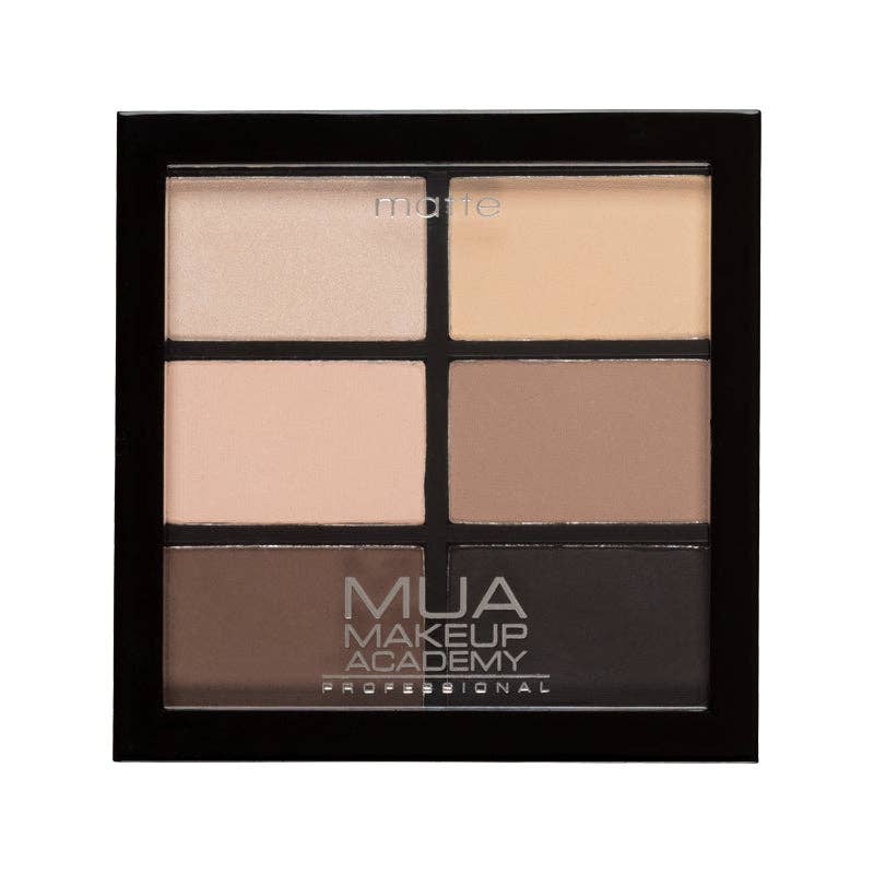 REMOVED BRAND - Wholesale Eyeshadow Palette - MUA Pro 6 Shade Eyeshadow Palette - Natural Essentials VEGAN0