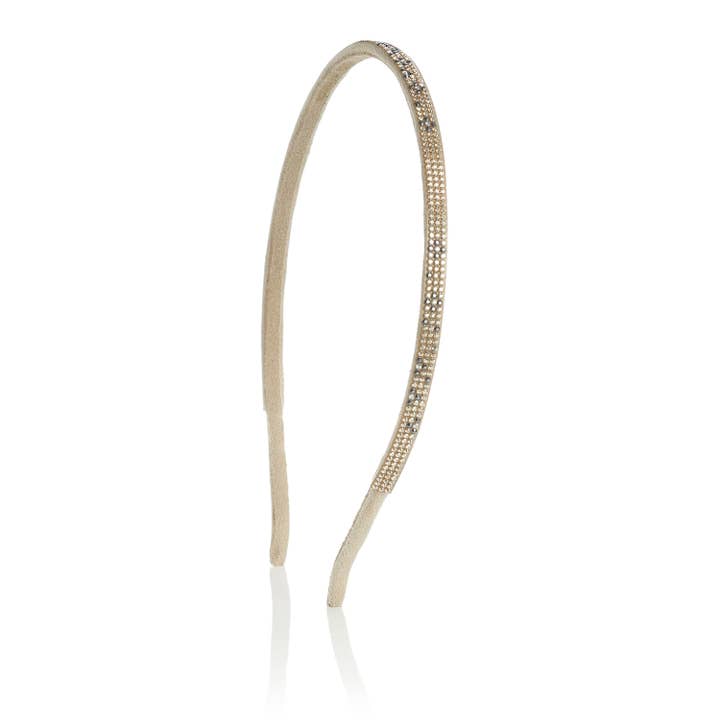 Valérie Valentine - Wholesale Fashion Headband - Women's - Leather headband with Swarovski® crystals CARO1