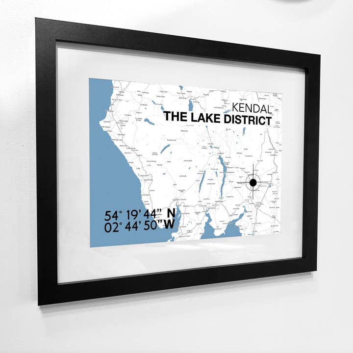 Mappa Kendal Mappa dei luoghi di interesse per la vendita all'ingrosso da parte di SeaKisses