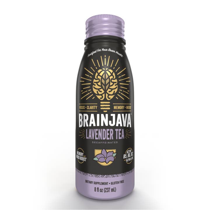 BRAINJAVA Lavender Tea 8 FL OZ RTD | 4-PACK for wholesale by BRAINJUICE