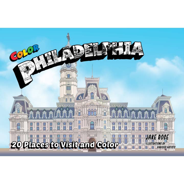 Guide de coloriage Color Philadelphia pour la vente par Color Our Town