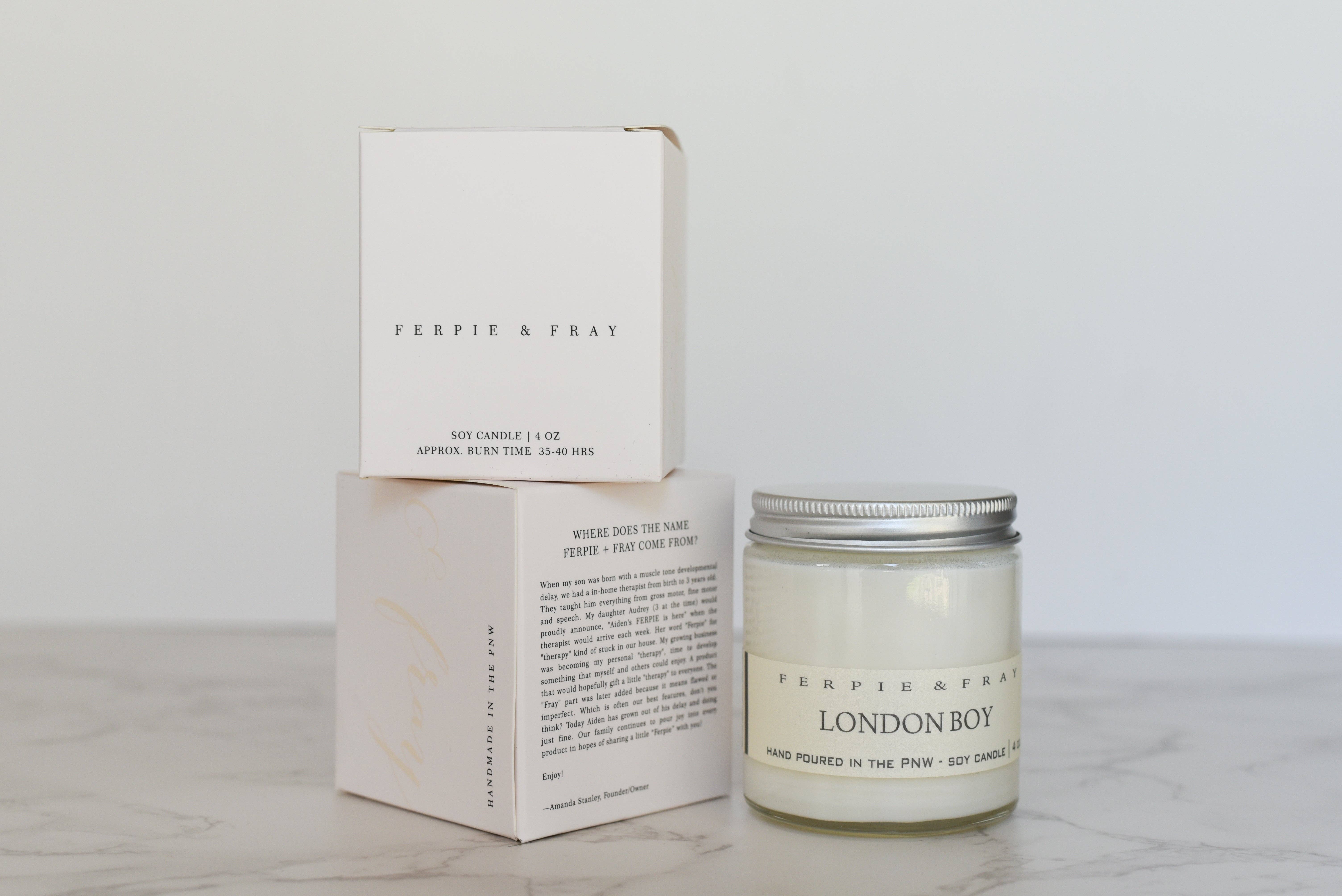 Ferpie + Fray - Wholesale Jar/Filled Candle - London Boy4