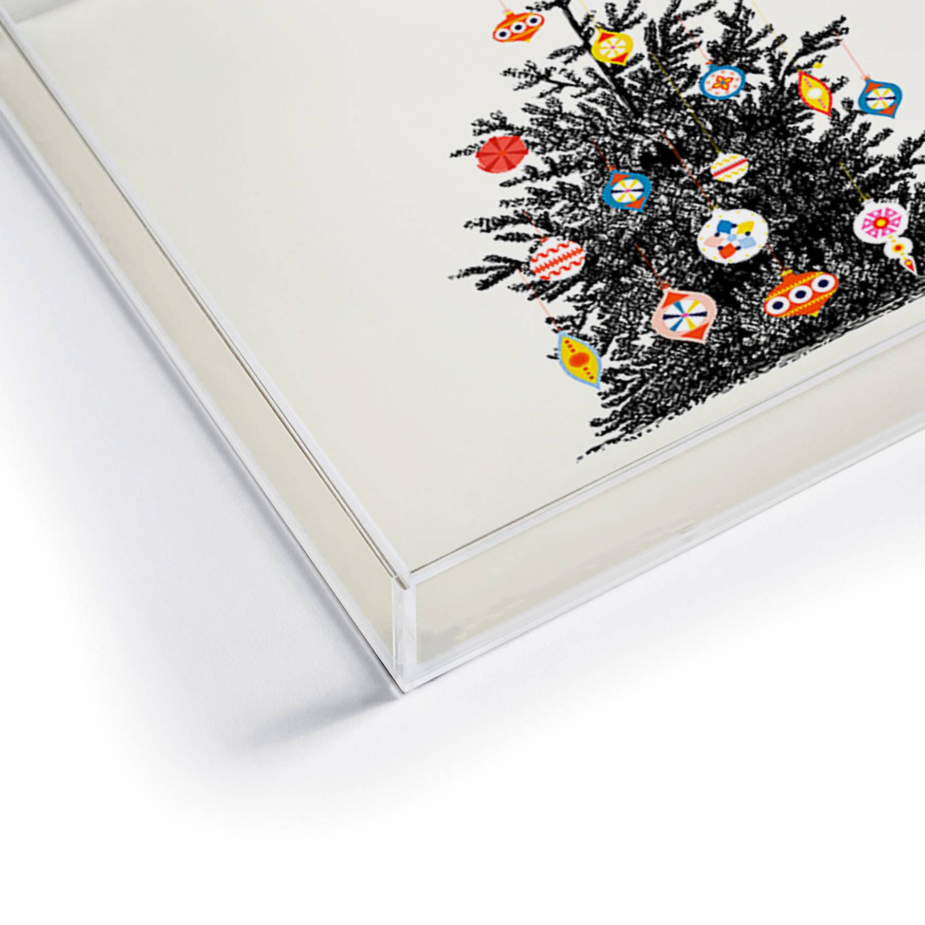 Deny Designs - Vente Plateaux décoratifs - Plateau en acrylique pour sapin de Noël décoré rétro de Showmemars2