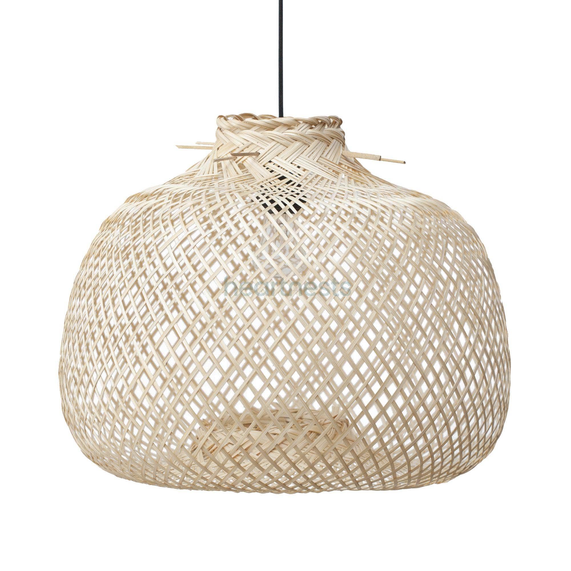 heartnests - Vendita all'ingrosso Lampadario/lampada a sospensione - Lampada a sospensione in bambù Bali per arredamento boho, rustico e costiero2